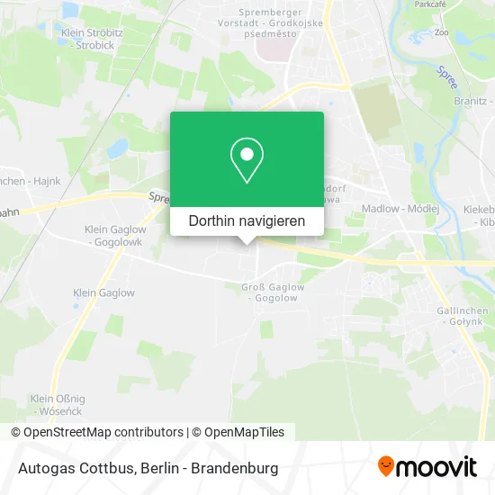 Autogas Cottbus Karte