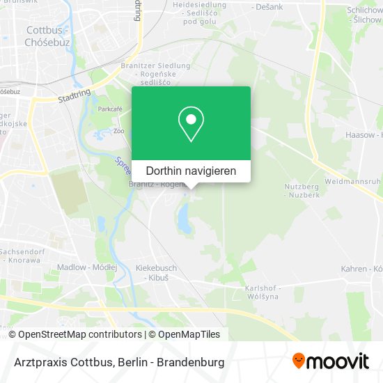Arztpraxis Cottbus Karte
