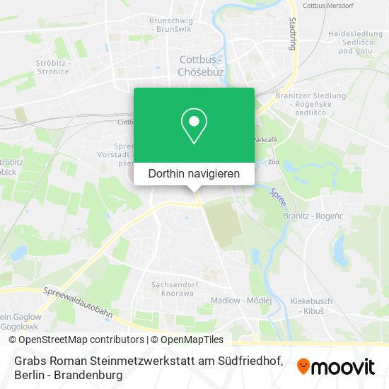 Grabs Roman Steinmetzwerkstatt am Südfriedhof Karte