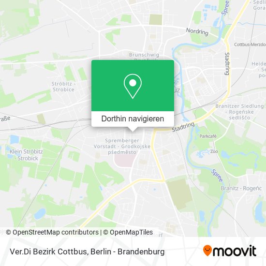Ver.Di Bezirk Cottbus Karte