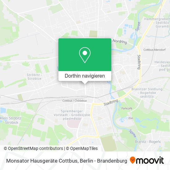 Monsator Hausgeräte Cottbus Karte