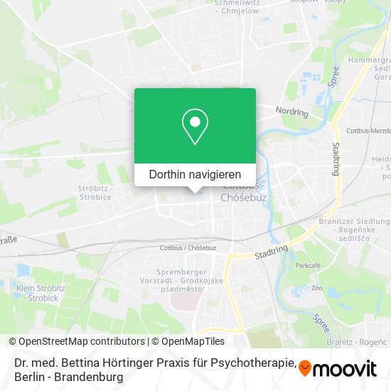 Dr. med. Bettina Hörtinger Praxis für Psychotherapie Karte