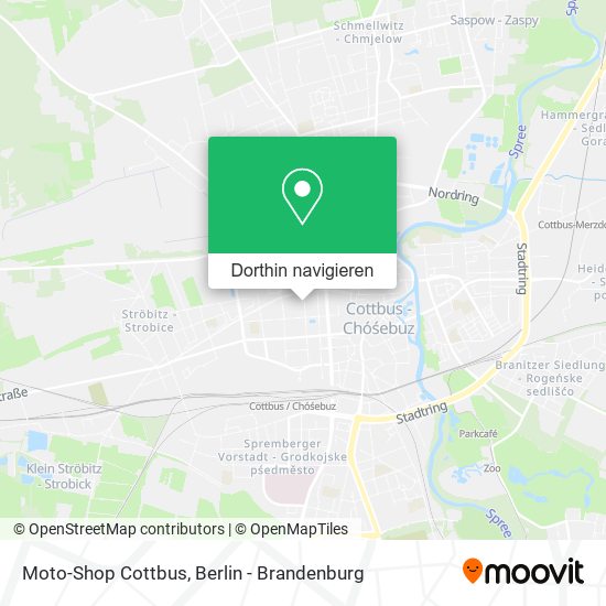 Moto-Shop Cottbus Karte