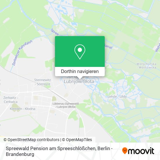 Spreewald Pension am Spreeschlößchen Karte