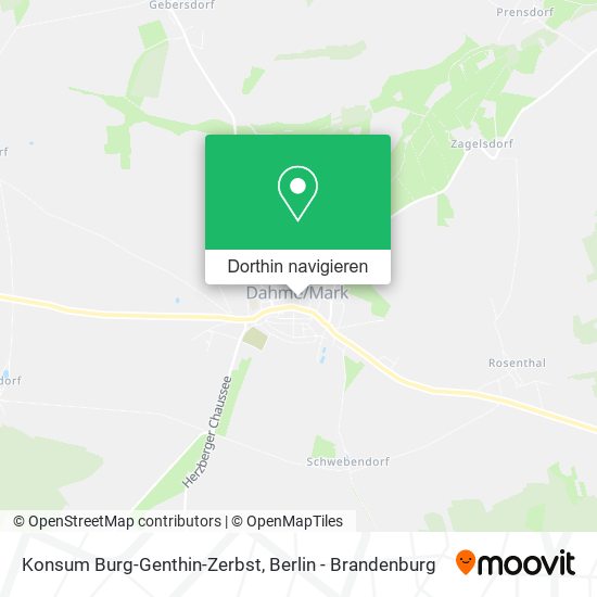 Konsum Burg-Genthin-Zerbst Karte