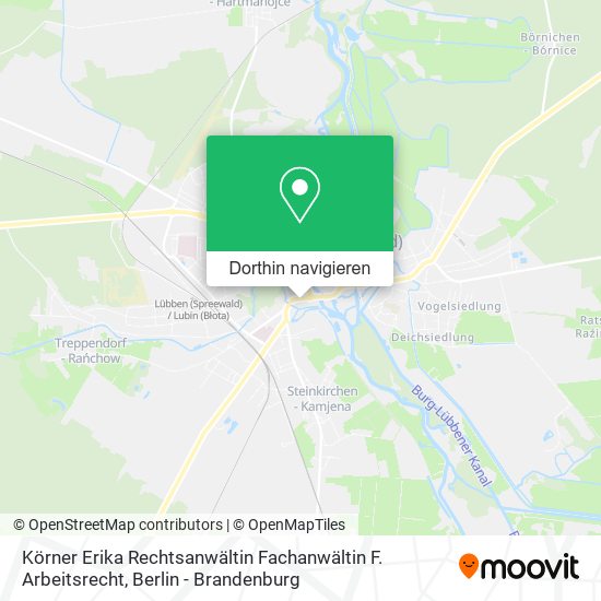 Körner Erika Rechtsanwältin Fachanwältin F. Arbeitsrecht Karte