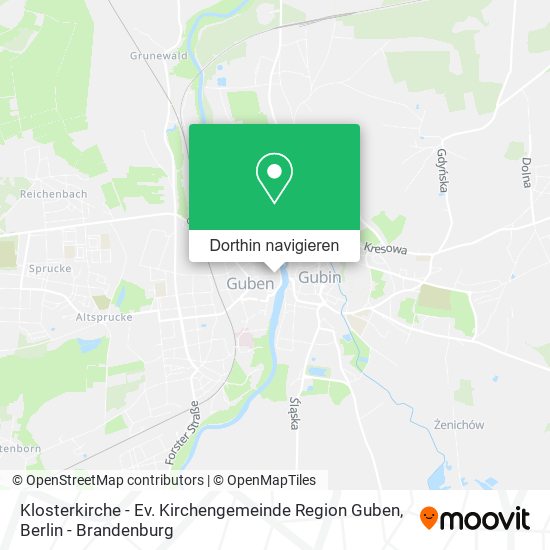 Klosterkirche - Ev. Kirchengemeinde Region Guben Karte