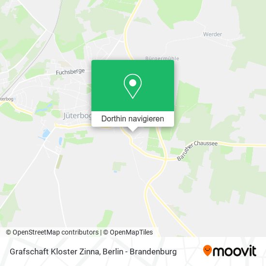 Grafschaft Kloster Zinna Karte