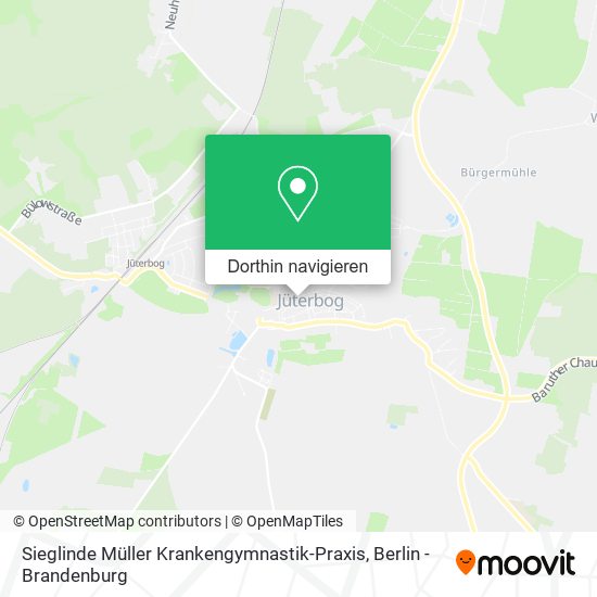 Sieglinde Müller Krankengymnastik-Praxis Karte