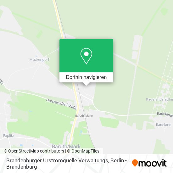 Brandenburger Urstromquelle Verwaltungs Karte