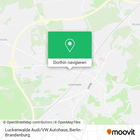 Luckenwalde Audi/VW Autohaus Karte
