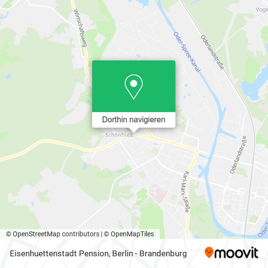 Eisenhuettenstadt Pension Karte