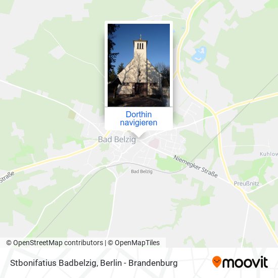 Stbonifatius Badbelzig Karte