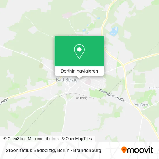 Stbonifatius Badbelzig Karte