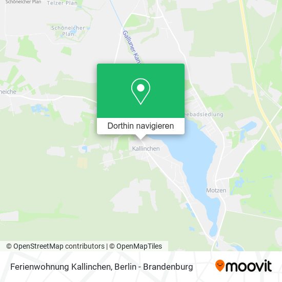 Ferienwohnung Kallinchen Karte