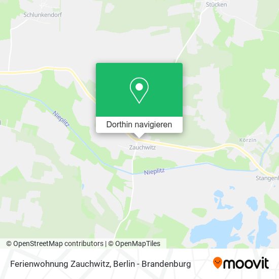 Ferienwohnung Zauchwitz Karte