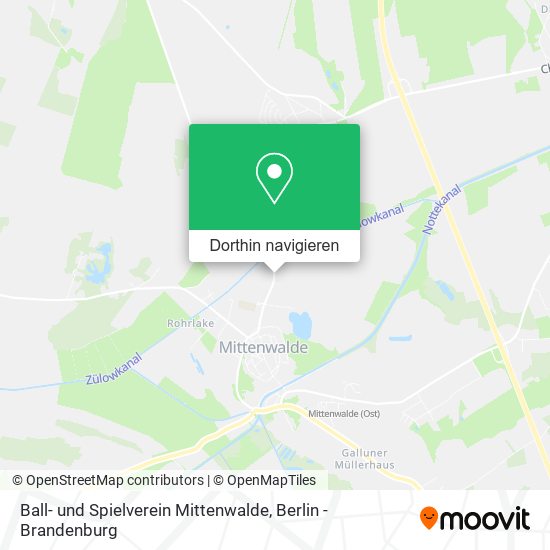 Ball- und Spielverein Mittenwalde Karte
