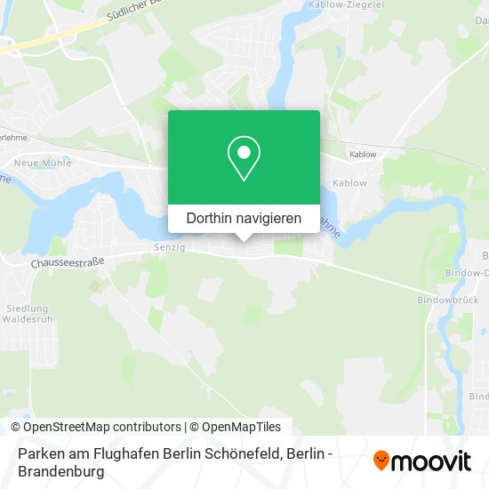 Parken am Flughafen Berlin Schönefeld Karte