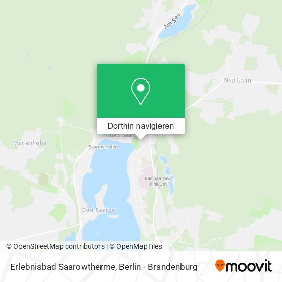 Erlebnisbad Saarowtherme Karte