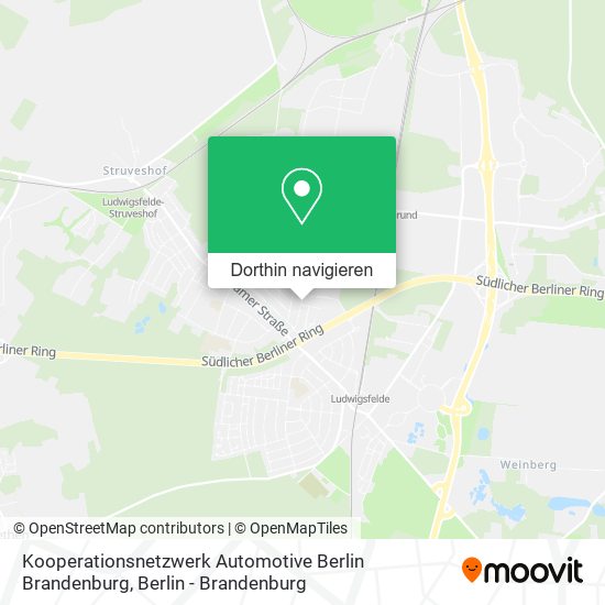 Kooperationsnetzwerk Automotive Berlin Brandenburg Karte