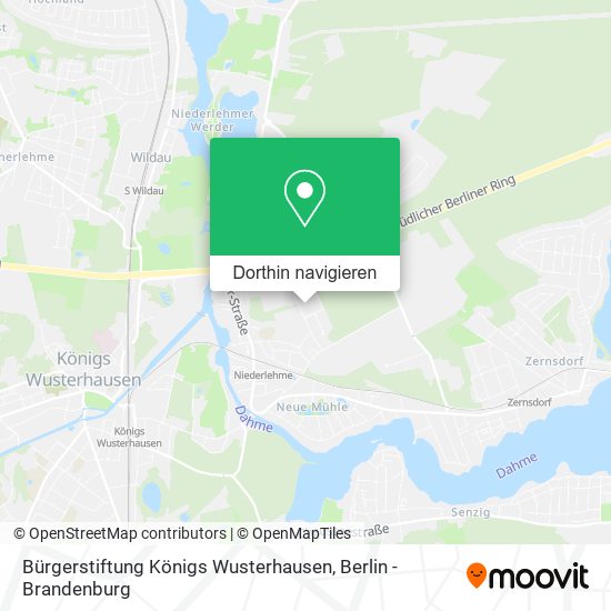 Bürgerstiftung Königs Wusterhausen Karte