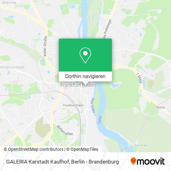 GALERIA Karstadt Kaufhof Karte