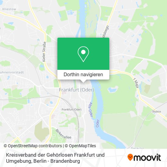 Kreisverband der Gehörlosen Frankfurt und Umgebung Karte
