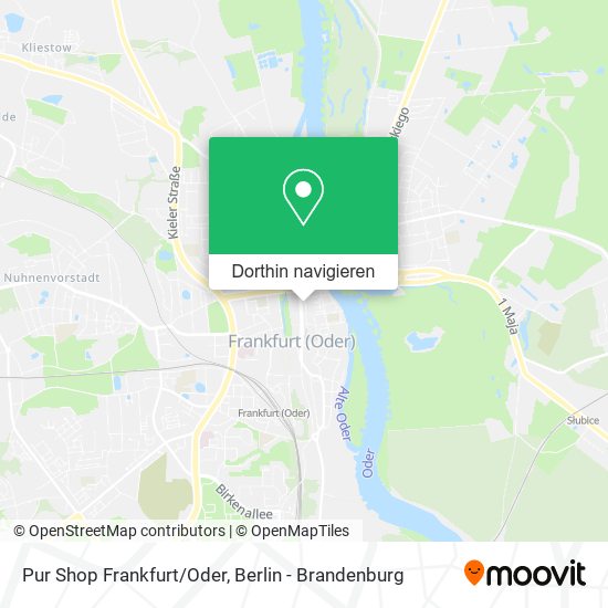 Pur Shop Frankfurt/Oder Karte