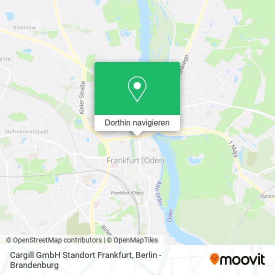 Cargill GmbH Standort Frankfurt Karte