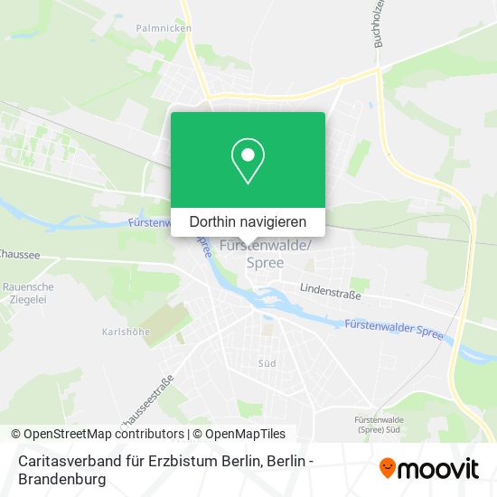 Caritasverband für Erzbistum Berlin Karte