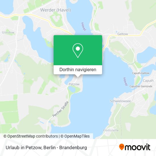 Urlaub in Petzow Karte