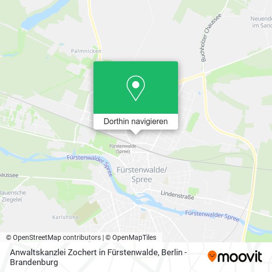 Anwaltskanzlei Zochert in Fürstenwalde Karte