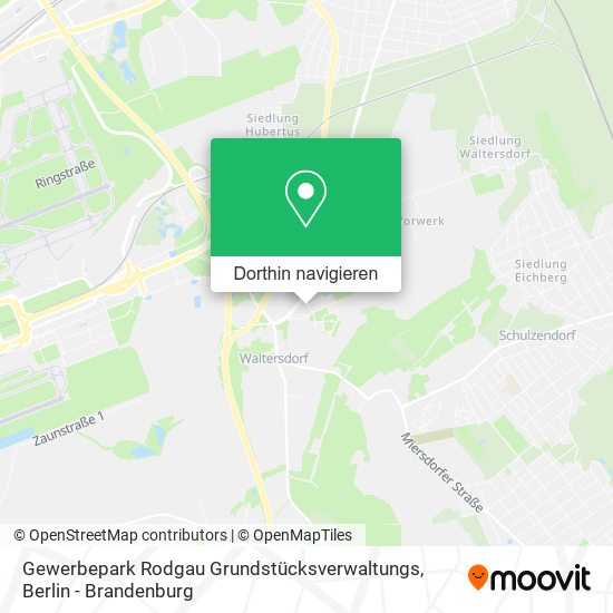 Gewerbepark Rodgau Grundstücksverwaltungs Karte