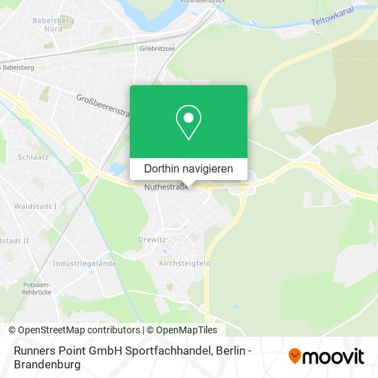 Runners Point GmbH Sportfachhandel Karte
