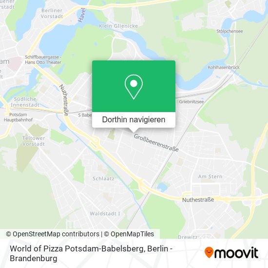 World of Pizza Potsdam-Babelsberg Karte