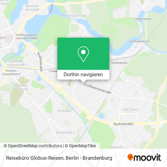 Reisebüro Globus-Reisen Karte