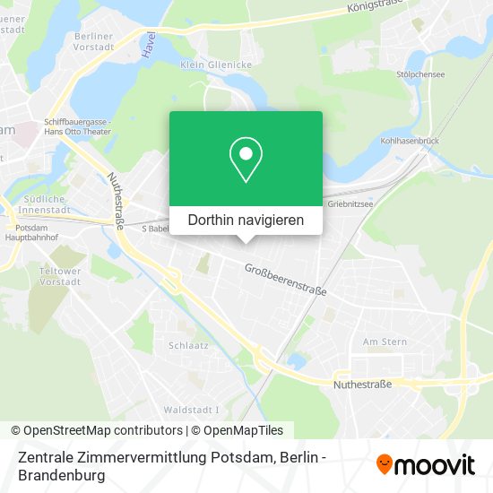 Zentrale Zimmervermittlung Potsdam Karte