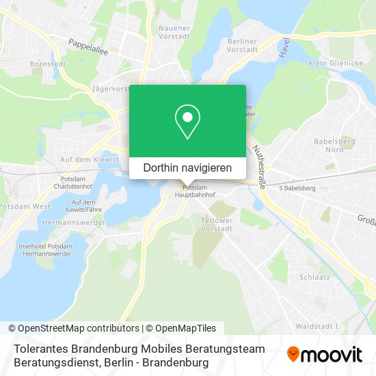 Tolerantes Brandenburg Mobiles Beratungsteam Beratungsdienst Karte