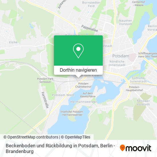 Beckenboden und Rückbildung in Potsdam Karte