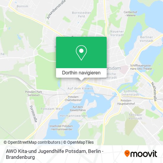 AWO Kita-und Jugendhilfe Potsdam Karte