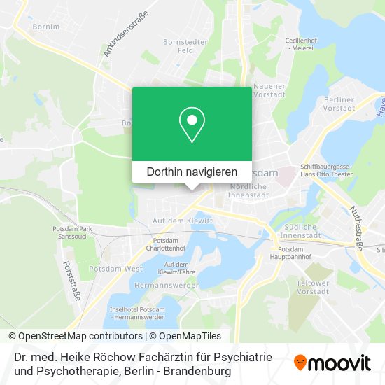 Dr. med. Heike Röchow Fachärztin für Psychiatrie und Psychotherapie Karte