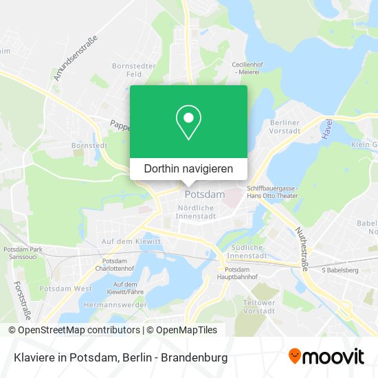 Klaviere in Potsdam Karte