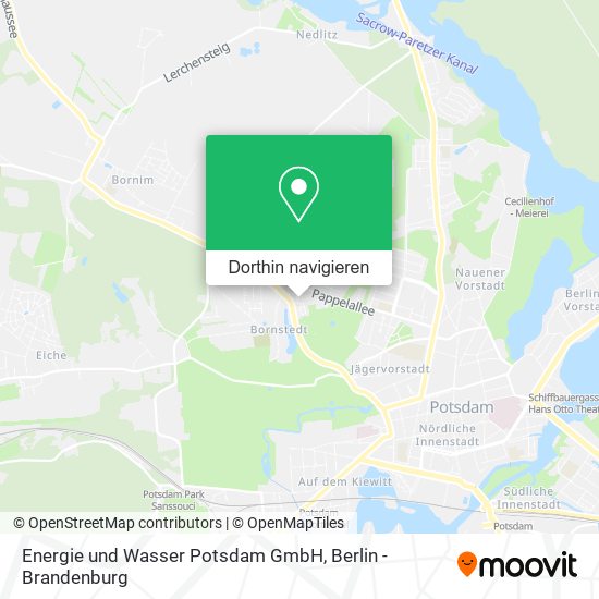 Energie und Wasser Potsdam GmbH Karte