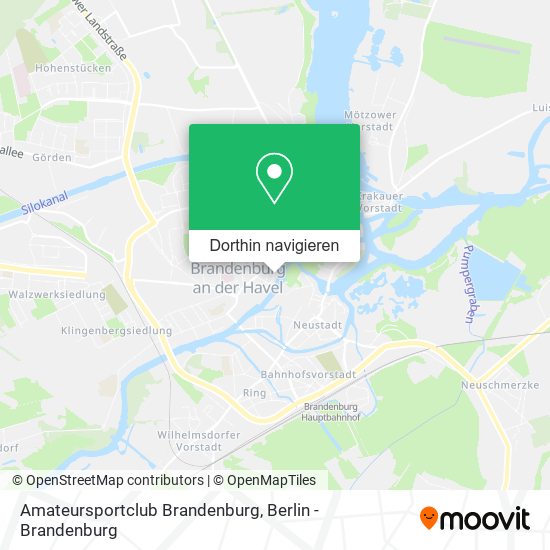 Amateursportclub Brandenburg Karte