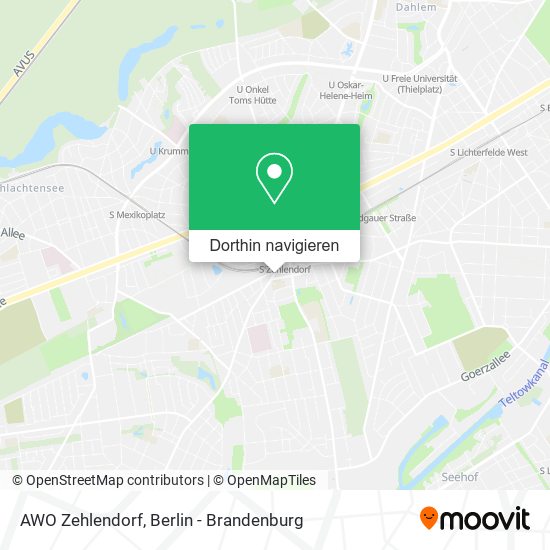 AWO Zehlendorf Karte