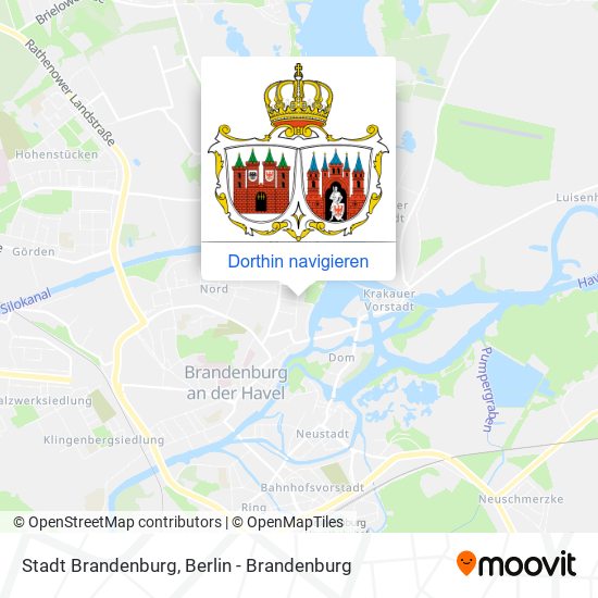 Stadt Brandenburg Karte