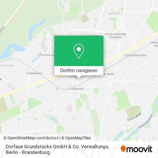 Dorfaue Grundstücks GmbH & Co. Verwaltungs Karte