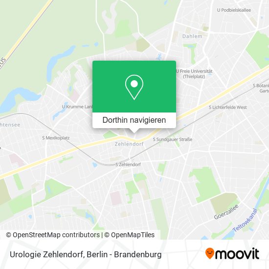 Urologie Zehlendorf Karte