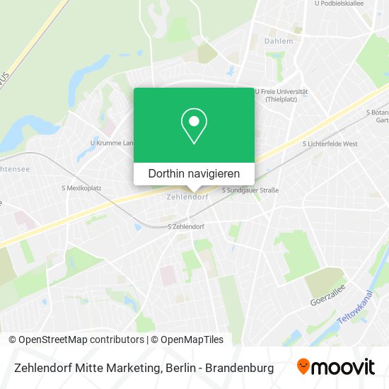 Zehlendorf Mitte Marketing Karte