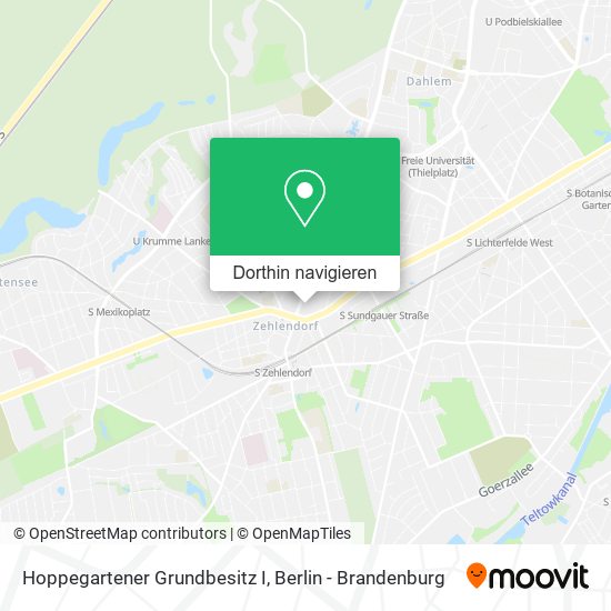 Hoppegartener Grundbesitz I Karte